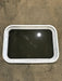 Used White Radius Non Opening Window : 24" W x 16 1/2" H x 2" D - Young Farts RV Parts