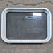 Used White Radius Non Opening Window - 24.25" X 16.75" X 1.875" - Young Farts RV Parts