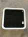 Used White Radius Non Opening Window : 25 1/2" W x 23 1/2" H x 1 3/4" D - Young Farts RV Parts