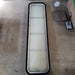 Used White Radius Non-Opening Window With Rock Guard Cover : 60 X 15 X 2" D - Young Farts RV Parts
