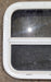 Used White Radius Opening Window : 17 1/2" W x 17 1/2" H x 1 7/8" D - Young Farts RV Parts