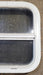 Used White Radius Opening Window : 17 1/2" W x 17 1/2" H x 1 7/8" D - Young Farts RV Parts