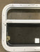 Used White Radius Opening Window : 23 1/2" W x 17 1/2" H x 1 1/2" D - Young Farts RV Parts