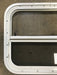 Used White Radius Opening Window : 23 1/2" W x 17 1/2" H x 1 1/2" D - Young Farts RV Parts