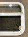 Used White Radius Opening Window : 23 1/2" W x 17 1/2" H x 1 1/2" D - Young Farts RV Parts