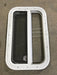 Used White Radius Opening Window : 23 1/4" W X 14 1/2" H X 1 1/2" D - Young Farts RV Parts