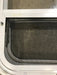 Used White Radius Opening Window : 23 1/4" W X 14 1/2" H X 1 1/2" D - Young Farts RV Parts
