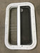 Used White Radius Opening Window : 23 1/4" W X 14 1/2" H X 1 1/2" D - Young Farts RV Parts