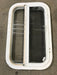 Used White Radius Opening Window : 23 1/4" W X 14 1/2" H X 1 1/2" D - Young Farts RV Parts