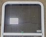 Used White Radius Opening Window : 26 1/4" W x 39 3/4" H x 2" D - Young Farts RV Parts