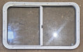 Used White Radius Opening Window : 35 1/2" W x 21 1/2" H x 1 1/4" D - Young Farts RV Parts