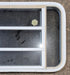 Used White Radius Opening Window : 35 1/4" W x 21 1/4" H x 1 7/8" D - Young Farts RV Parts