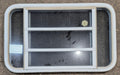 Used White Radius Opening Window : 35 1/4" W x 21 1/4" H x 1 7/8" D - Young Farts RV Parts