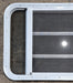 Used White Radius Opening Window : 35 1/4" W x 21 1/4" H x 1 7/8" D - Young Farts RV Parts