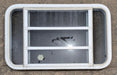 Used White Radius Opening Window : 35 1/4" W x 21 1/4" H x 1 7/8" D - Young Farts RV Parts