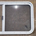 Used White Radius Opening Window : 41 1/4" W x 21 1/2" H x 1 3/4" D - Young Farts RV Parts