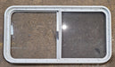 Used White Radius Opening Window : 41 1/4" W x 21 1/2" H x 1 3/4" D - Young Farts RV Parts