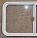 Used White Radius Opening Window : 41 1/4" W x 21 1/2" H x 1 3/4" D - Young Farts RV Parts