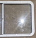 Used White Radius Opening Window : 47 1/2" W x 25 1/2" H x 1 1/4" D - Young Farts RV Parts