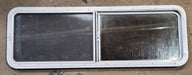 Used White Radius Opening Window : 54" W x 17 1/2" H x 1 7/8" D - Young Farts RV Parts