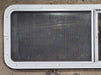 Used White Radius Opening Window : 54" W x 17 1/2" H x 1 7/8" D - Young Farts RV Parts