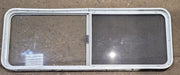 Used White Radius Opening Window : 59 1/4" W x 21 1/4" H x 1 3/4" D - Young Farts RV Parts