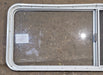 Used White Radius Opening Window : 59 1/4" W x 21 1/4" H x 1 3/4" D - Young Farts RV Parts