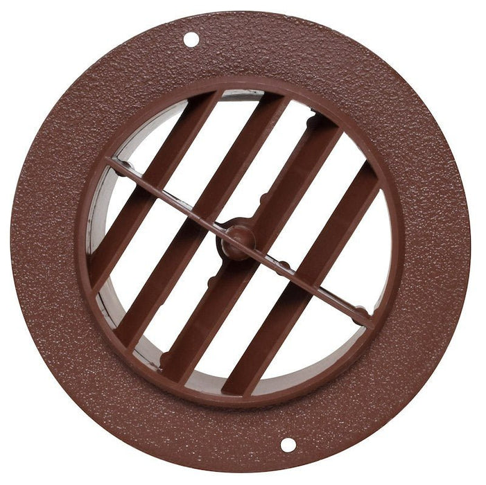 Valterra Heating / Cooling Register - Round Brown - A10 - 3337VP - Young Farts RV Parts