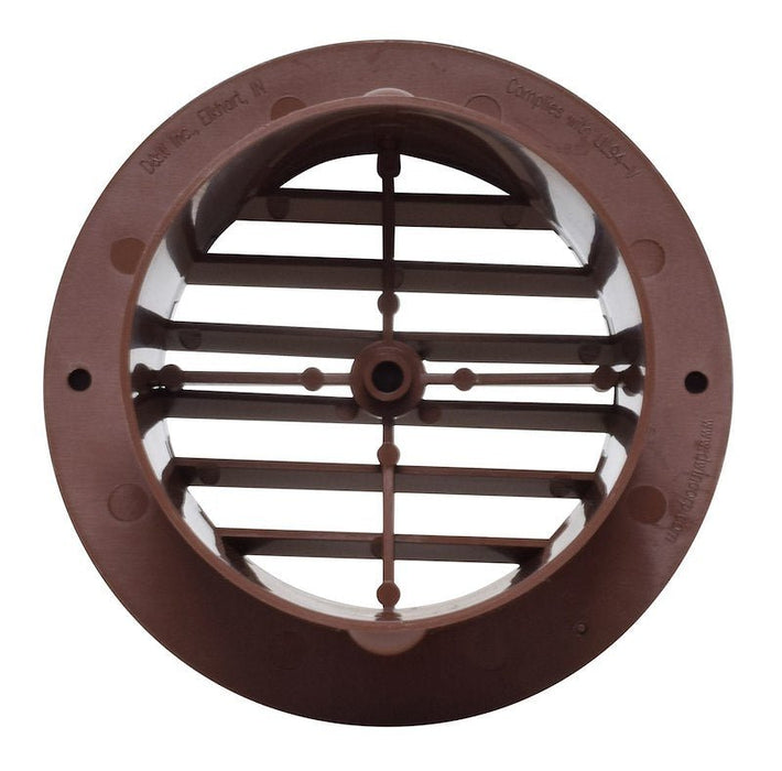 Valterra Heating/ Cooling Register - Round Walnut - A10 - 3347VP - Young Farts RV Parts