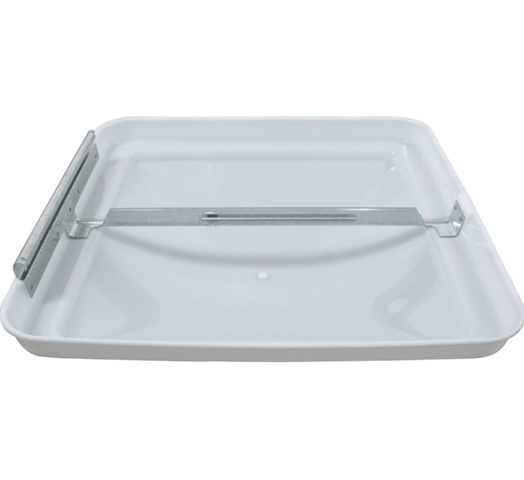 Ventline BV0554-01 Roof Vent Lid Old Style Round Profile Continuous Hinge - White