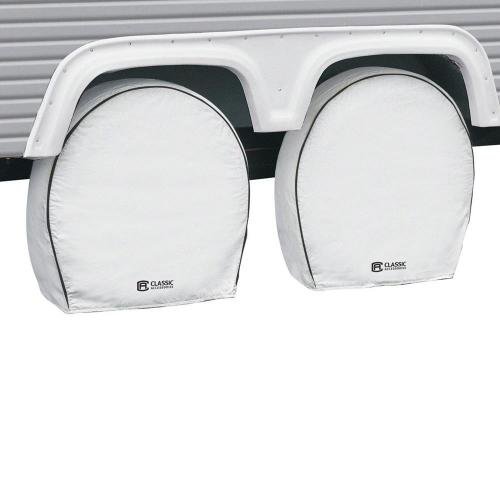 Wheel Cover 4 - Pack 24 - 26.5 White - Young Farts RV Parts