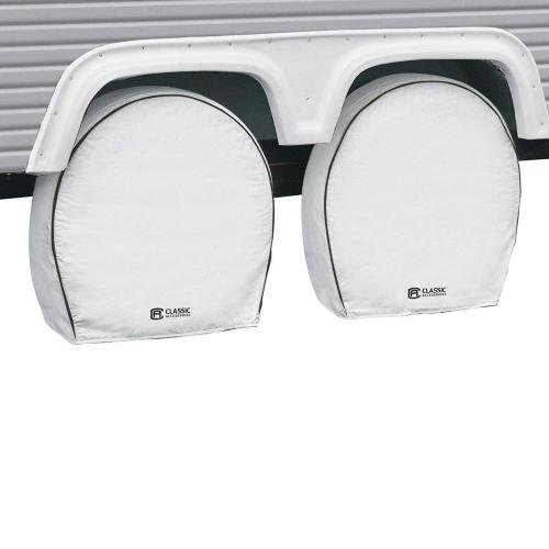 Wheel Cover 4 - Pack 26.75 - 29 White - Young Farts RV Parts