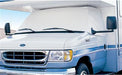 Windshield Cover Adco 2425 For Class C And Class B Ford Transit Motorhomes Manufactured 2015 To 2019, Protects Dashboard From Fading And Cracking Against Sun, Mounts With Magnets, White - Young Farts RV Parts