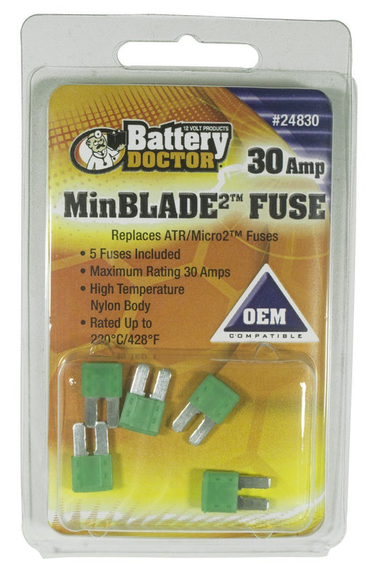WirthCo 24830 Fuse Minblade 30A 5 - Pack - Young Farts RV Parts