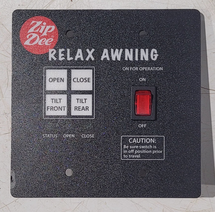 Zip Dee Wall Switch Assembly Key Pad Board for Relax Airstream Awning - 319101