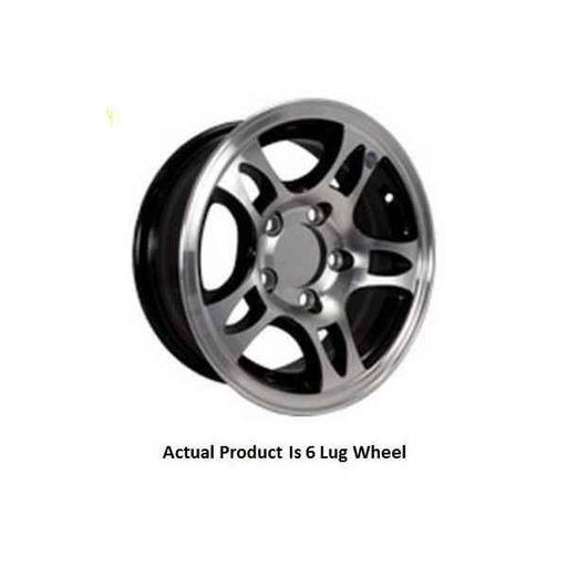 Buy Americana 22658HWTB 16X7 6H-5.5 SpLT Trailer Wheel Spoke Black