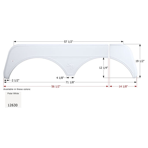  Buy Icon 12630 Sunnybrook Tandem FS2630 - Polar White - Fenders Online|RV