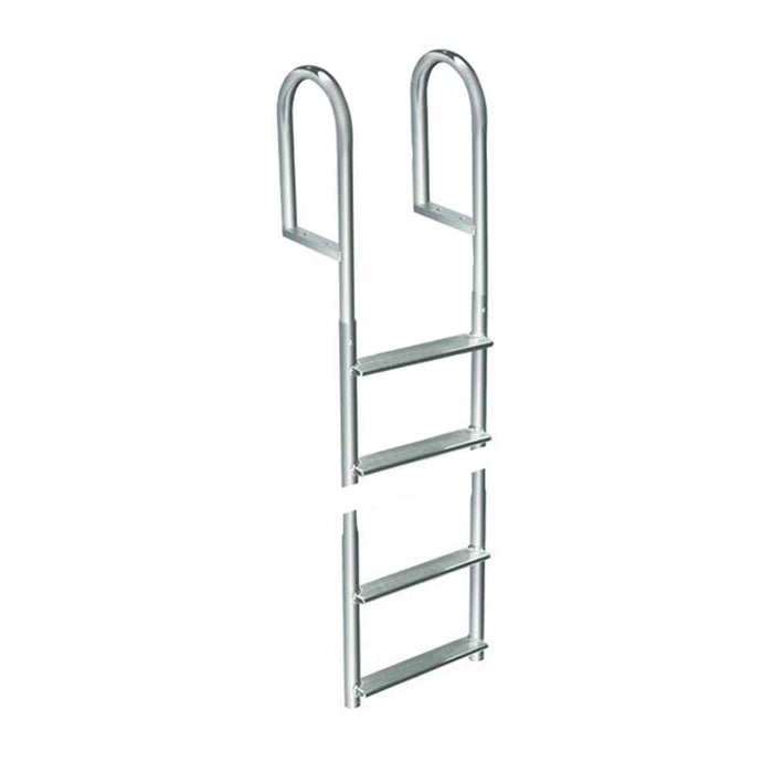 Buy Dock Edge 2014-F Welded Aluminum Fixed 4 Step Ladder - Anchoring and