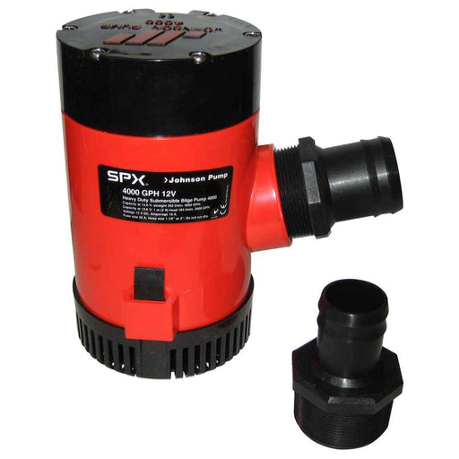 Buy Johnson Pump 40004 4000 GPH Bilge Pump 1-1/2" Discharge Port 12V -
