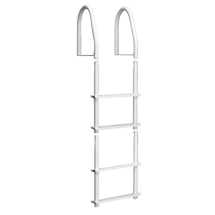 Buy Dock Edge 2104-F Fixed 4 Step Ladder Bright White Galvalume -