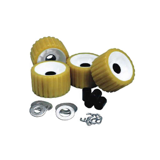Buy C.E. Smith 29310 Ribbed Roller Replacement Kit - 4 Pack - Gold - Boat