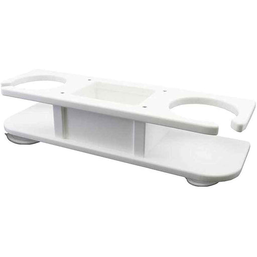 Buy TACO Marine P01-2000W 2-Drink Poly Holder w/Catch-All - White - Boat