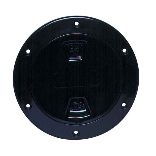 Buy Beckson Marine DP40-B 4" Smooth Center Screw-Out Deck Plate - Black -