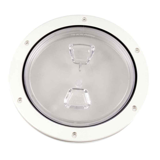 Buy Beckson Marine DP60-W-C 6" Clear Center Screw Out Deck Plate - White -
