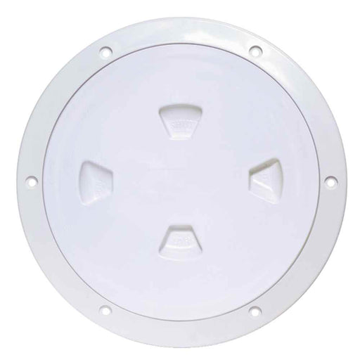 Buy Beckson Marine DP80-W 8" Smooth Center Screw-Out Deck Plate - White -