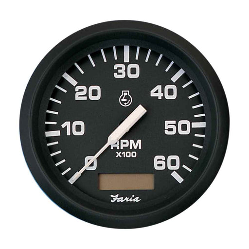 Buy Faria Beede Instruments 32832 Euro Black 4" Tachometer w/Hourmeter -