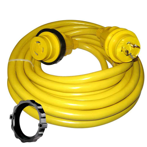 Buy Marinco 35SPP 30 Amp Power Cord Plus Cordset - 35' - Yellow - Marine