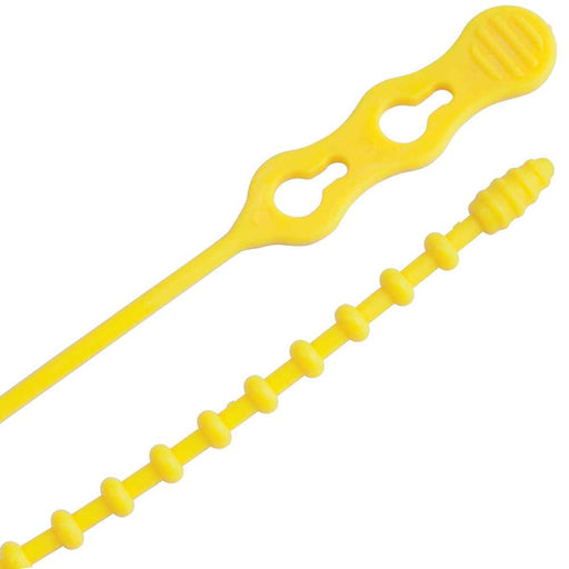 Buy Ancor 199288 Reusable Beaded Cable Ties - 8" - Yellow - 15-Pack -