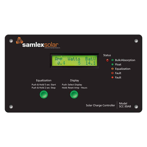 Buy Samlex America SCC-30AB Flush Mount Solar Charge Controller w/LCD