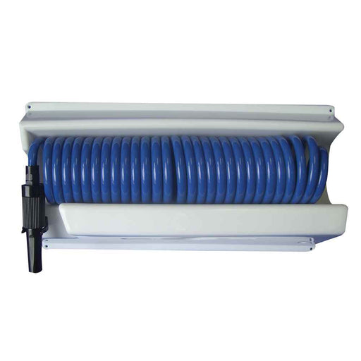 Buy Whitecap P-0443 25' Blue Coiled Hose w/Mounting Case - Marine Plumbing